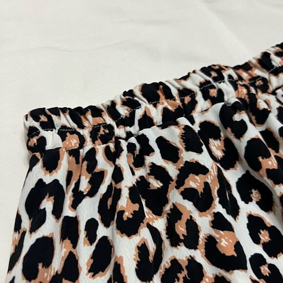 Princess Polly Leopard Print Goodnight Moon Ruffle Mini Skirt Size 2 - Picture 6 of 11